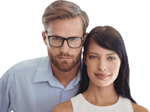 attractive couple posing with transparent background - Download Free Stock Videos Pikwizard.com