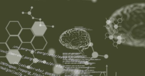 Abstract Technology and Brain Data Interface - Download Free Stock Images Pikwizard.com
