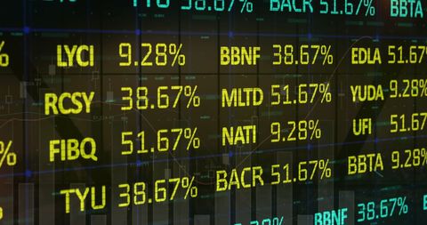 Digital Interface with Stock Market Data and Analytics - Download Free Stock Images Pikwizard.com
