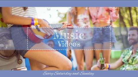 cheerful outdoor party promotes weekend music releases - Download Free Stock Templates Pikwizard.com