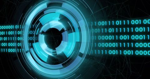 Digital Interface Scope with Binary Code Pattern - Download Free Stock Images Pikwizard.com