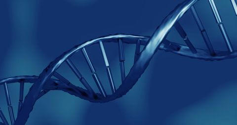 Intricate DNA Double Helix Against Blue-Paneled Background - Download Free Stock Images Pikwizard.com