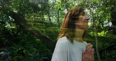 Peaceful Meditation in Forest Nature - Download Free Stock Images Pikwizard.com