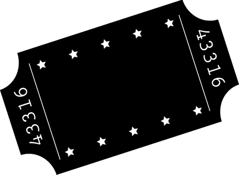 rotating minimalist ticket on transparent backdrop with star design - Download Free Stock Videos Pikwizard.com