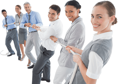 transparent diverse business team competing in tug of war - Download Free Stock Videos Pikwizard.com