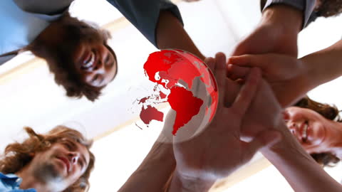 Global Teamwork with Diversity and Unity Concept