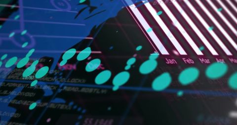 global data visualization over digital world map - Download Free Stock Images Pikwizard.com