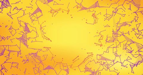 Abstract Network of Pink Lines on Yellow Background - Download Free Stock Images Pikwizard.com