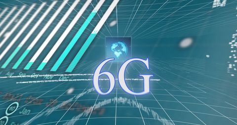 Futuristic 6G Network Energy With Data Flow Graphics - Download Free Stock Images Pikwizard.com