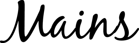 Transparent mains text digital illustration