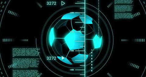 Futuristic Digital Football Analysis Interface - Download Free Stock Images Pikwizard.com
