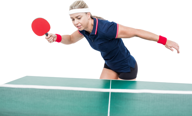 Transparent Female Athlete Playing Ping Pong Focused Table Tennis - Download Free Stock Videos Pikwizard.com