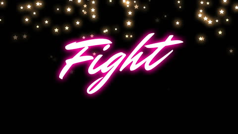 Dynamic Typography with Starry Background