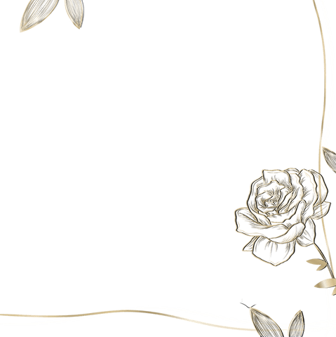 ornate floral gold frame with transparent center and rose - Download Free Stock Videos Pikwizard.com