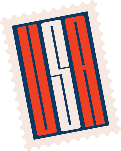 Vintage usa patriotic stamp on transparent background