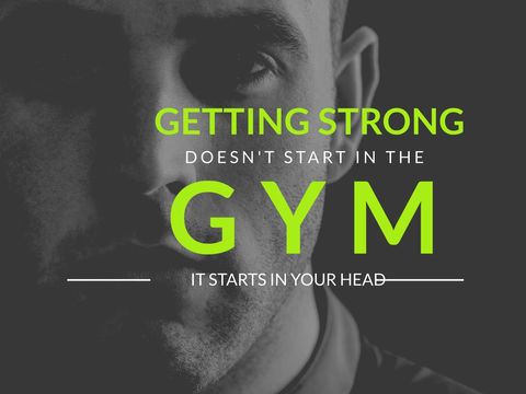 Mental Strength Inspirational Fitness Poster - Download Free Stock Templates Pikwizard.com