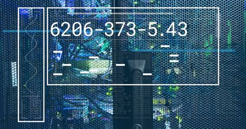 Data Processing Digital Interface in Server Room Setting - Download Free Stock Images Pikwizard.com