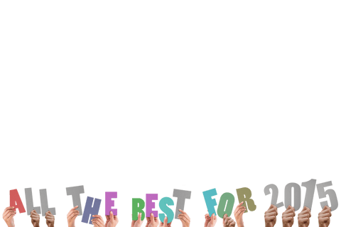 Hands Holding Transparent Lettering Saying All the Best for 2015 - Download Free Stock Videos Pikwizard.com