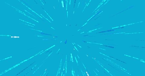 Abstract Blue Light Trails on Solid Cyan Background - Download Free Stock Images Pikwizard.com