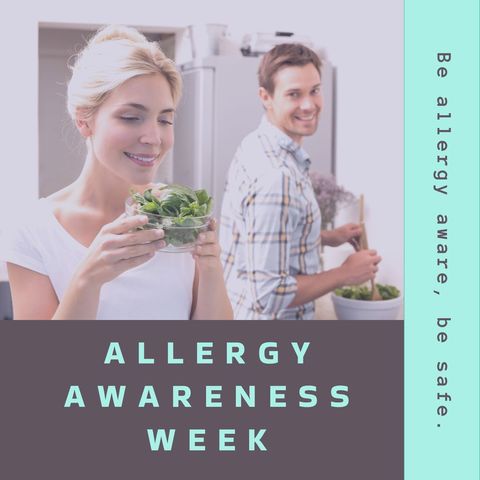 Promotion for Allergy Awareness Week Featuring Enthusiastic Healthy Living - Download Free Stock Templates Pikwizard.com
