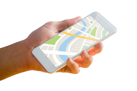 transparent display of map app on smartphone in hand - Download Free Stock Videos Pikwizard.com