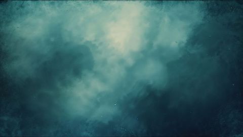 Swirling Teal Nebula Creating Luminous Cosmic Backdrop for Moody Space Design Projects