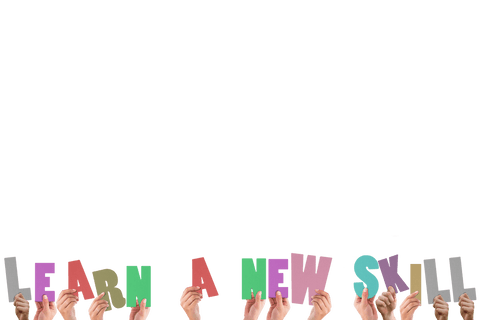 hands holding learn a new skill message transparent background - Download Free Stock Videos Pikwizard.com