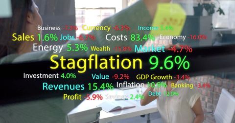 Business Team Analyzing Economic Data