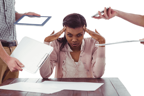 transparent stress overload in modern workplace - Download Free Stock Videos Pikwizard.com
