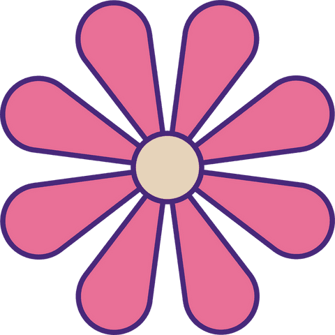 minimalistic pink flower floating on transparent background - Download Free Stock Videos Pikwizard.com
