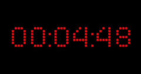 Red Digital Timer Countdown on Black Background - Download Free Stock Images Pikwizard.com