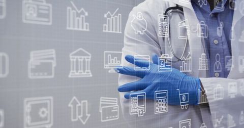 Tech-Savvy Medical Professional in a Digital Healthcare Ecosystem