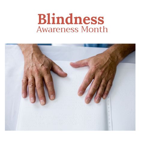 raising awareness for blindness with braille reads - Download Free Stock Templates Pikwizard.com