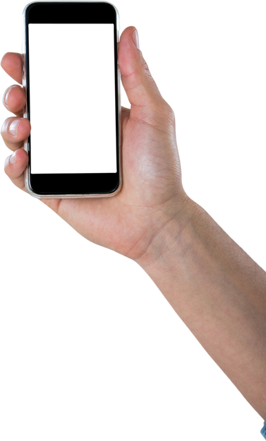 Transparent Close-Up Hand Holding Smartphone with Black Screen - Download Free Stock Videos Pikwizard.com