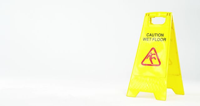 Yellow Wet Floor Sign on White Background for Safety Awareness - Download Free Stock Images Pikwizard.com