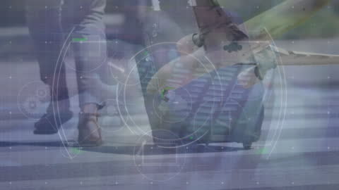 Abstract Technology Data Overlay Conceptual Animation