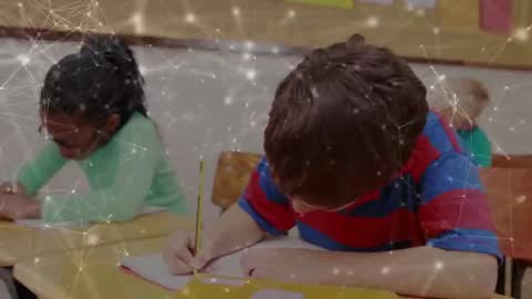 Children Engaged in Classroom Learning Activity