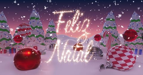Feliz Natal Sparkling Lights in Cozy Christmas Scene