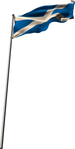 transparent waving scottish flag on metal pole - Download Free Stock Videos Pikwizard.com