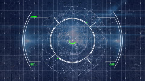 Futuristic Data Interface with Digital Hologram