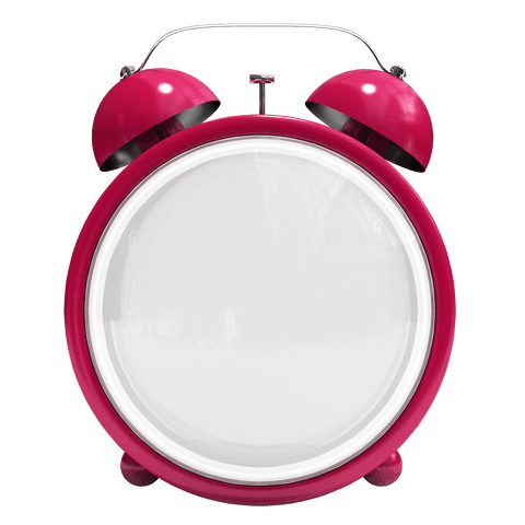 transparent red alarm clock layout with bells - Download Free Stock Videos Pikwizard.com