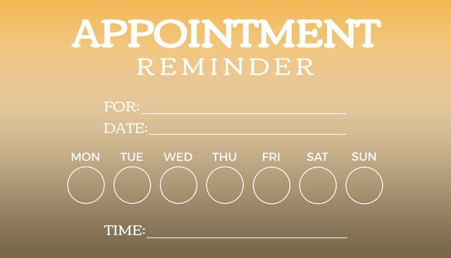 Useful for giving clients and patients reminders of their appointments. Helps in organizing weekly schedules effectively. Printable and customizable template for personal or professional use.