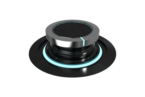 stylish digital volume knob on transparent background - Download Free Stock Videos Pikwizard.com