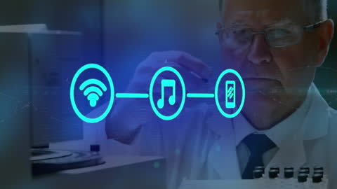 Scientist Innovating With Digital Technology in Laboratory