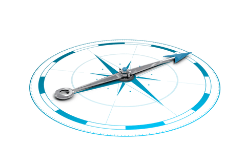 distinctive blue compass on transparent background illustration - Download Free Stock Videos Pikwizard.com
