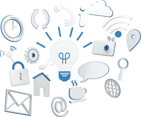 collection of transparent glossy internet icons with modern style - Download Free Stock Videos Pikwizard.com