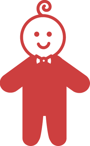 red baby icon illustration on transparent background for childhood concepts - Download Free Stock Videos Pikwizard.com