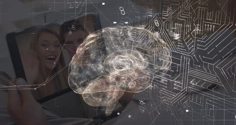 Digital Brain Overlay on Virtual Interaction Concept