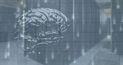 Digital Brain Overlay on Server Network Representing Cloud Computing Technology - Download Free Stock Images Pikwizard.com