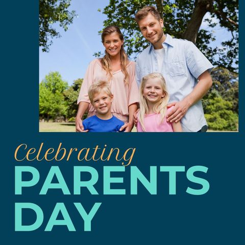happy family outdoors celebrating parents day together - Download Free Stock Templates Pikwizard.com